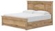 Signature Design by Ashley® Makidern Tan King Panel Bed with 4-Drawer Storage-2