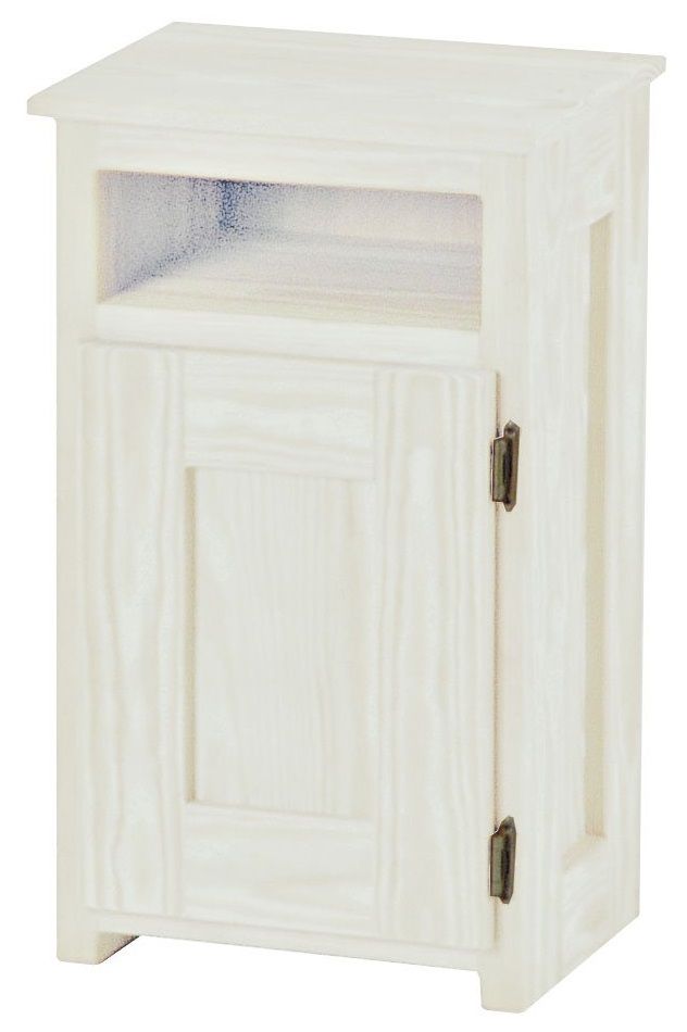 Crate Designs™ Furniture Cloud Right Side Hinge Door Petite Nightstand with Lacquer Finish Top Only-0