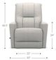 La-Z-Boy® Casey Pewter Manual Rocking Recliner-4
