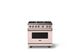 Viking® 5 Series 36" Blush Pro Style Gas (LP) Range with Brushed Brass Trim-3