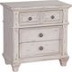 American Woodcrafters 2410 Sedona 4-Piece Cobblestone White Queen Bedroom Set-4