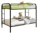 Furniture of America® Rainbow Black Twin/Twin Bunk Bed-0