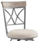 Powell® Hamilton Birch Silver/Pewter Gray Swivel Bar Stool-1