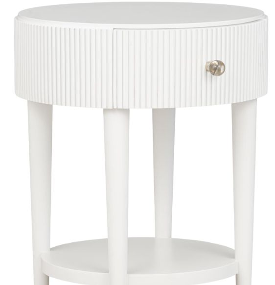 Legacy Kids Teen Adeline Cloud White Round Youth Nightstand-1