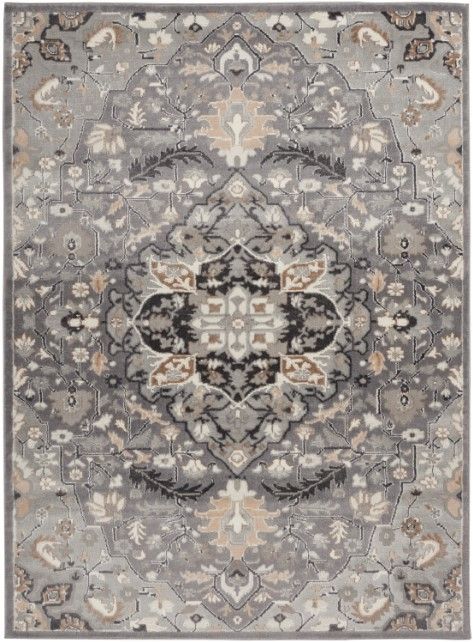 Nourison Home™ Elation Gray 5'x7' Area Rug-0