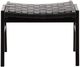 Dovetail Furniture Luisa Black Ottoman-1