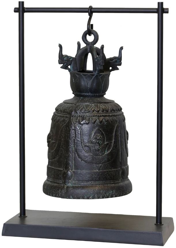 Harp & Finial® Gola Matte Verdigris Large Antique Bell-0