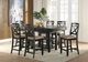 Homelegance® Baywater Black Counter Height Dining Table with Natural Tabletop -1