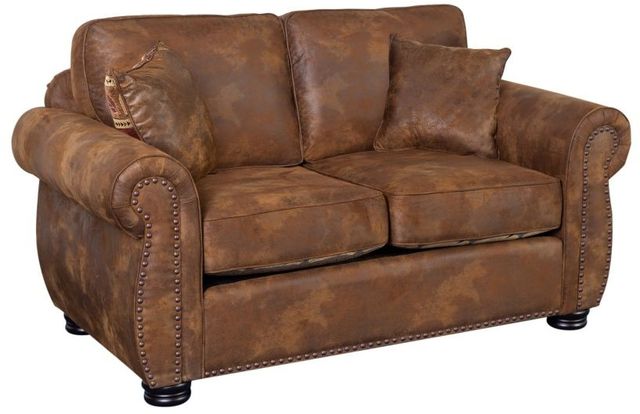 Porter International Designs Hunter Brown Loveseat-2