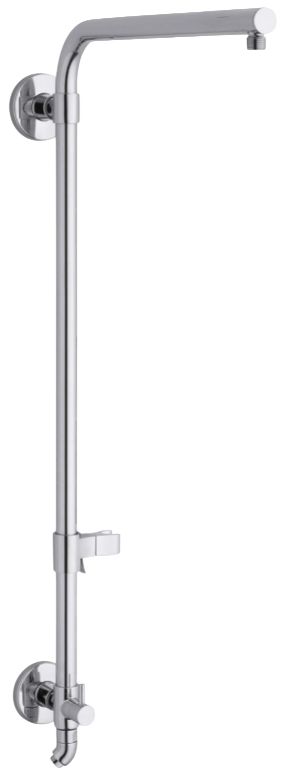 KOHLER® HydroRail®-R Polished Chrome Beam Shower Column for Rainhead and Handshower-0