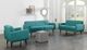 Elements International Hadley Heirloom Teal Blue Sofa-1