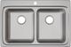 Elkay Lustertone® Classic Lustrous Satin 33" x 22" x 5-1/2" MR2-Hole Equal Double Bowl Drop-In ADA Sink-1