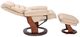 BenchMaster Euro Line Happy Taupe Chair and Ottoman Set-2