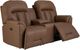 Best® Home Furnishings Customizable Suitably Leather Manual Reclining Space Saver® Loveseat with Console-1