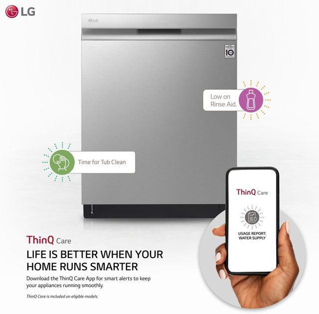 LG 24" PrintProof™ Stainless Steel Built In Dishwasher-2