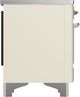 Ilve® Majestic III 36" Antique White Pro Style Induction Range with Triple Glass Door and Chrome Trim-4