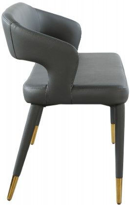 Meridian Furniture Destiny Grey Vegan Leather Bench-3