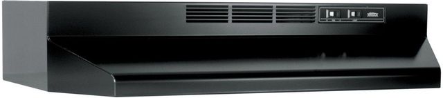 Broan® Buez1 Series 30" Black Ductless Under Cabinet Range Hood-0