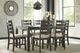 Signature Design by Ashley® Rokane 7-Piece Dark Brown Dining Table Set-4