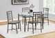 Monarch Specialties Inc. 5-Piece Black/White Dining Set-1
