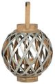 A & B Home Brown/Silver Round Small Shanghai Lantern-2