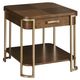 Hammary® Emerit Spice End Table with Champagne Frame-0
