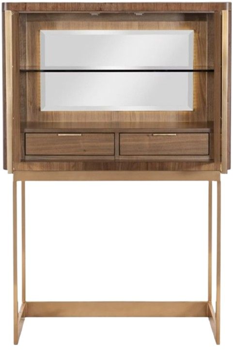 Hooker® Furniture Eleana Light Caramel/Sunlit Bronze Dining Bar on Stand-3