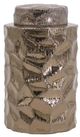 A & B Home Copper 6" Ceramic Lidded Jar-0