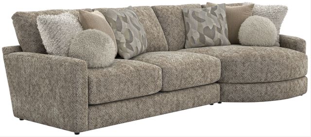 Jackson Furniture Turner 2-Piece Mushroom Small Spaced Sectional -0
