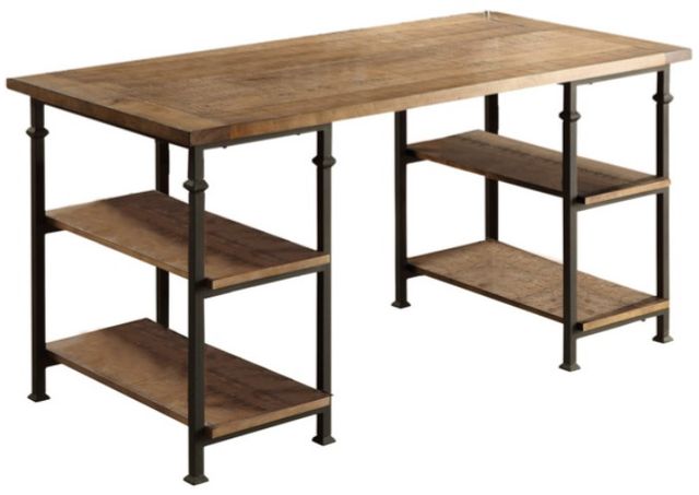 Homelegance® Factory Rustic Poplar Writing Desk-0