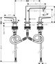 Hansgrohe Metropol Chrome 1.2 GPM Widespread Faucet with Loop Handles-1