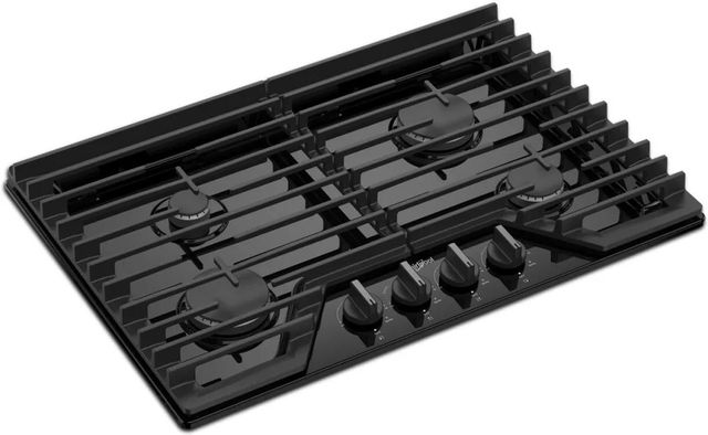 Whirlpool® 30" Black Gas Cooktop-1