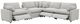 Coaster® Collins 6-Piece Gray Modular Power Reclining Sectional-1