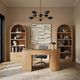 TOV Furniture Marlow Natural Executive Desk With Storage-1