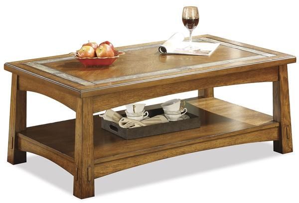 Riverside Furniture Craftsman Home Brown Coffee Table-0