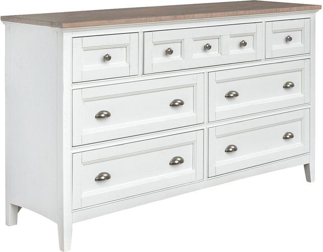Magnussen Home® Heron Cove Chalk White/Dovetail Grey Dresser-0