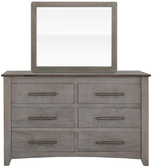 International Furniture Direct Ridge Light Gray Dresser-3