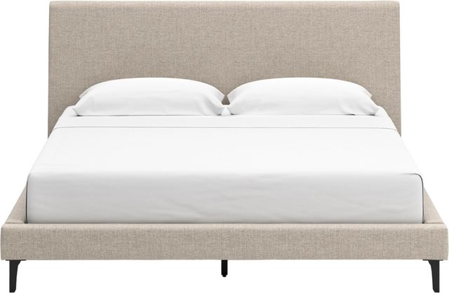 Signature Design by Ashley® Cielden Soft Gray King Upholstered Panel Bed-1