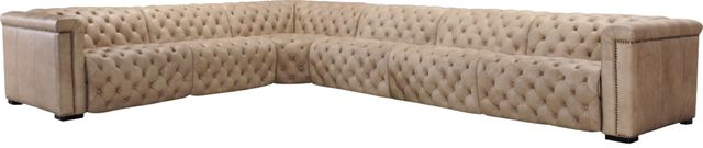 Hooker® Furniture MS Savion Grandier 6-Piece Giovanni Taupe L-Shape Power Reclining Sectional with Power Headrest-0