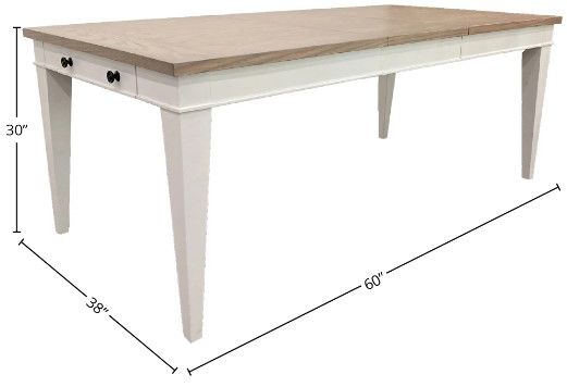 Parker House® Americana Modern 7-Piece Weathered Natural Rectangular Dining Table Set with Cotton Base-2