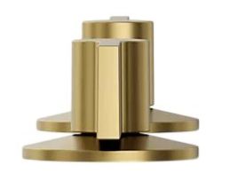 KOHLER® Components® Vibrant Brushed Moderne Brass Lever Bathroom Sink Faucet Handles-2