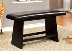 Furniture of America® Hurley Black Counter Height Bench