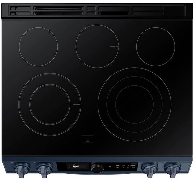 Samsung BESPOKE 30" Fingerprint Resistant Navy Steel Slide-In Electric Range-3