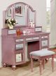 Furniture of America® Tracy 3-Piece Rose Gold Vanity Set-1