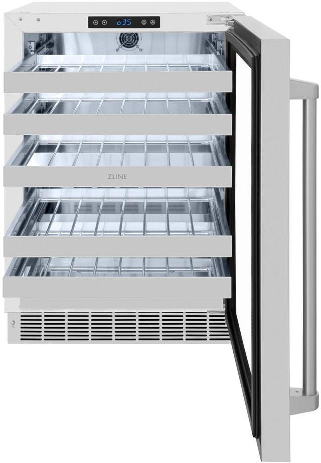 ZLINE Touchstone 24" 4.8 Cu. Ft. Stainless Steel Wine Cooler-1