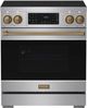 Thor Kitchen® Gordon Ramsay Collection 30" Stainless Steel Pro Style Induction Range with Tilt Panel Touch Control and Bronze Trim-0