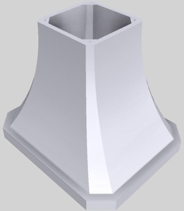 Vent-A-Hood® Designer Series 36" White Island Range Hood-3