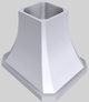 Vent-A-Hood® Designer Series 36" White Island Range Hood-3