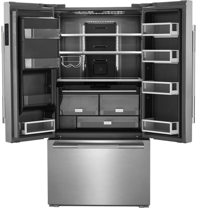 JennAir® RISE™ 36 in. 23.8 Cu. Ft. Stainless Steel Counter Depth French Door Refrigerator-1