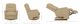 La-Z-Boy® Sparrow Nutmeg Manual Swivel Gliding Recliner-2